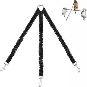 3가지 방법 개 목줄 커플러 헤비 듀티 노 풀 멀티 더블 엉킴 프리 트리오 나일론 번지 코드 신축성 있는