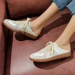 여성 빈티지 캐주얼 뮬 운동화 스니커즈