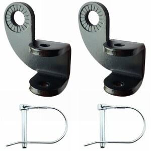 [미국배송] 자전거 트레일러 커플러 12.2MM 스틸 히치 벌리 교체 커넥터 스루 액슬 캔과 호환 디스크 브레이크와 잘 작동(90 히치(2팩))