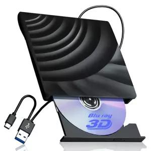 CD롬 플레이어 외부 블루레이 드 USB 30 휴대용 BDCDDVD -RW 리더 버너 노트북 PC 컴퓨터 윈도우 Mac