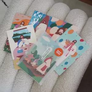 예수님 일러스트 성경 말씀 엽서 6종 세트 말씀카드 예수님일러스트