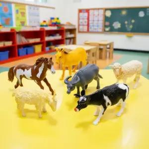 캐스B 초원동물 피규어 6종 그린사파리 초식동물 모형 인형 미니어처 장난감 생태학습 유아