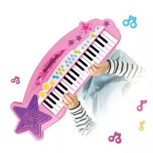 공주스타일 핑크 좌식테이블 마이크 피아노 장난감 조카선물 유아완구 실내놀이