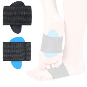 발바닥 근막염 를 위한 아치 지지대, 미끄럼 방지 탄성 지지대 밴드, EVA 쿠셔닝, 평평한 발, 무너진 아치, 높은 아치형 모든 신발에 적합 (대형)