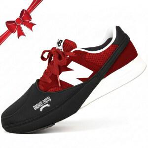 바다스 모토 모터사이클 시프터 신발 보호대, 기어 변속 미끄럼 방지 부츠 보호대 - 남성 및 여성 모프드 스니커즈 최대 12 사이즈까지 착용 가능