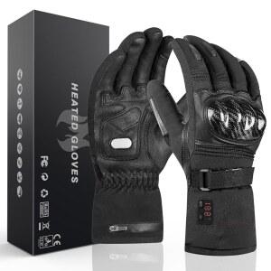 남성용 온열 오토바이 장갑, 충전식 스키, 오토바이, 사냥, 승마용 터치스크린 장갑