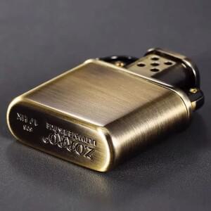 라온식 남성용 선물 클래식 캠핑용 불쏘시개 조로 빈티지 메탈 구리 방풍 라이터 등유 기기