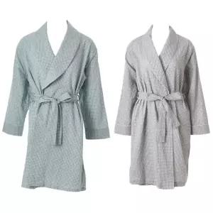 남여커플 면선염 잔체크 로브가운세트(WRB2513MWRB2513W)