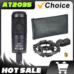 AT2035 오디오 유선 카디오이드 콘덴서 마이크 넓은 다이나믹 범위 공연 라이브 녹음 보컬