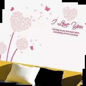 포인트스티커 러블리플라워 포인트그래픽스티커 시트지 인테리어소품 DIY 아이방 장식 리폼 데코 벽장식