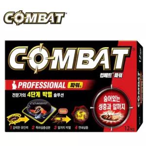 컴배트 베이트 프로 파워 바퀴벌레 잡이용 12개입 개미잡이 바퀴잡이