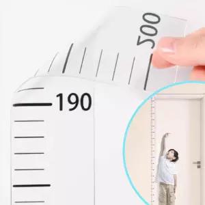 아이들 키재기 스티커 벽에 붙이는 시트지 측정 눈금 줄자 깔끔한 성장기록 재는 어린이 좁은공간 투명한
