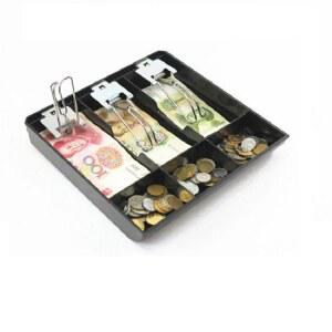 지폐함 동전함 보관함 클립 서랍형 플라스틱 6x24 5그리드 금속클립 금전함 돈통