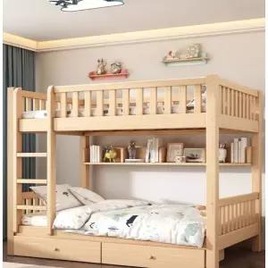 원목 이층침대 다락방 사다리 복층 프레임 기숙사 이층 침대 벙커 난간 원룸