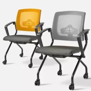 사무용 회의실 학원책상 등받이 접이식 의자 독서실 보조 도서관 학교 회사