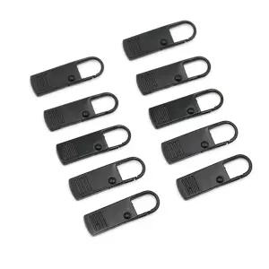 지퍼슬라이더 손잡이 교체부속 블랙 10개입