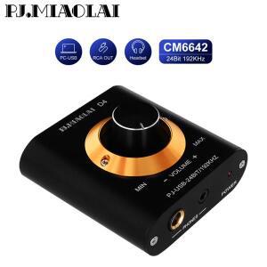 PJ.MIAOLAI D4 외장 USB 사운드 카드, 하이파이 무손실 디코더, DAC CM6642, 미니 헤드폰 앰프 NE5532