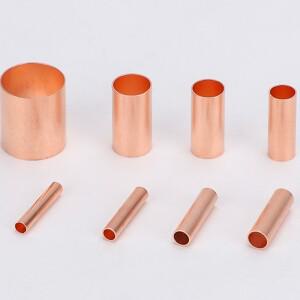 GT 구리 연결 파이프 와이어 커넥터 케이블 도킹 소형 튜브 중간 조인트 고속 압착 단자 Φ1.5/2.5/3/4