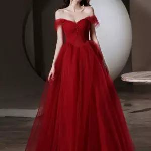 오프 숄더 연주회 파티 콩쿨 이브닝 드레스 연말 픽유아 스토어