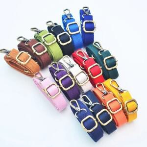 두꺼운 캔버스 백 스트랩  조절 가능 어깨 벨트  하이 퀄리티 브론즈 버클  여성용 크로스백 백  액세서리