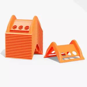 10팩 헤비 듀티 플랫베드 엣지 프로텍터 ？ 스트랩 트럭 운송 팔레트 화물 적재 끈 보호 재사용 가능한 배송