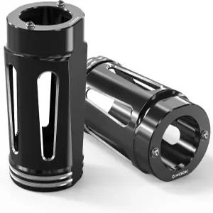 NICECNC 알루미늄 포크 슬라이더 커버 어셈블리 블랙 할리 일렉트라 글라이드 스탠다드 FLHT 2019-2022