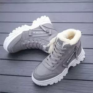 여성 퍼운동화 겨울 하이탑 털안감 운동화 방한 3색