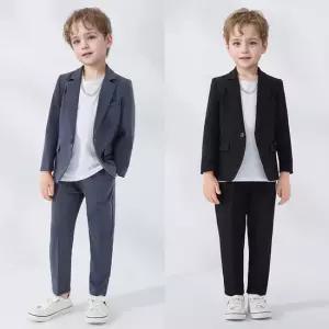 레오 싱글버튼 클린컬러 정장 턱시도 세트(자켓 티셔