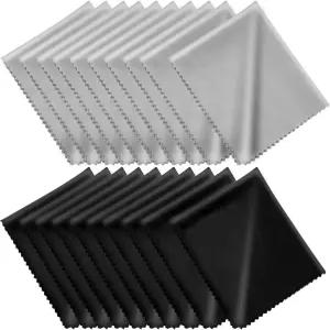 마이크로파이버 클리닝 천(6 x7 ) 20팩 개별 비닐 파우치 CKANDAY 안경 천 휴대폰 화면 전자 카메라 렌즈