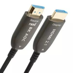 8K 2.1v HDMI광케이블 50M 장거리전송 리피터 증폭기선 하이브리드 모니터 선택기 분배기 셀렉터 TV연결