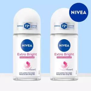 니베아 데오드란트 롤온 엑스트라 브라이트 50ml 2개