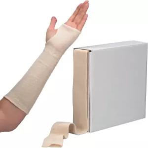 롤리안 코튼 스타키넷 3인치 너비 x 25야드 깁스 프리랩 부목 패딩 및 마찰 감소를 위한 니트 튜브형 붕대