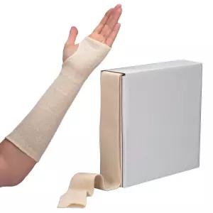 롤리안 코튼 스타키넷 1인치 너비 x 25야드 깁스 프리랩 부목 패딩 및 마찰 감소를 위한 니트 튜브형 붕대