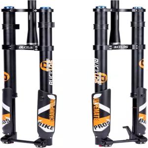 버클로스 26/27.5/29인치 전기 산악 자전거 에어 서스펜션 인버티드 다운힐 포크 스루 액슬 부스트