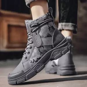 기모 안감 3컬러 남자 방한부츠 워커 밀리터리 겨울
