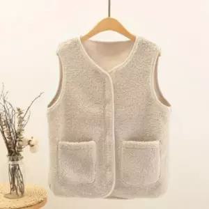 경량조끼 초경량 뽀글이 융털조끼 조끼 여성 후리스조끼 뽀글이 자켓 여성 겨울 데일리 겨울 따뜻한 보온