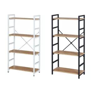 4단 철제책장 원목철재선반 선반 다용도선반 철재선반 수납 수납선반