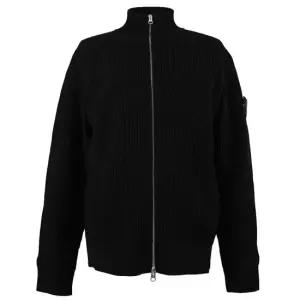 와펜 패치 니트 집업 블랙 7715519C2 V0029