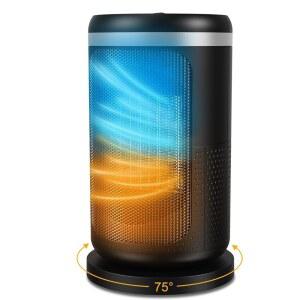 실내용 공간 히터, 팁 과열 방지 기능이 있는 1500W 업그레이드 휴대용 침실, 거실, 서재, 사무실용 소형 전기 히터 3가지 모델