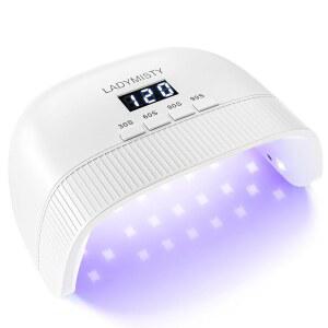 레이디 미스티 UV 네일 램프, 2026년 젤 네일용 라이트 업그레이드, 새로운 30개 듀얼 비드, 4개의 타이머 LED 조명, LCD 디스플레이로 폴리쉬용 큐어 완벽한 크리스마스 선물을 위한 드라이어