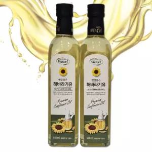 웰크리 해바라기유 식용유 요리 샐러드 튀김 볶음 오일 식용 유채유 식물성오일 냉압착 콜드프레스