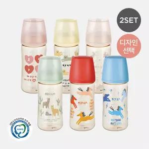 [모윰] 3세대 NEW PPSU 올인원 젖병 270ml 2팩 - 디자인 선택