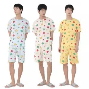 [라일리의류] Rly bns 남성 쿨 냉감 아이스 누더기 잠옷 반팔