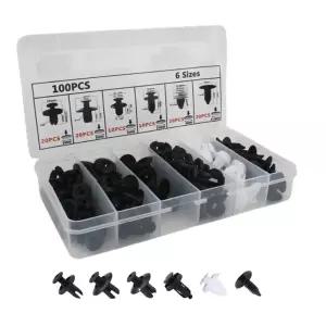 자동차 플라스틱 패스너 도어트림 리테이너 6종100PCS 플라스틱패스너 커버클립 도어트림패스너 범퍼클립