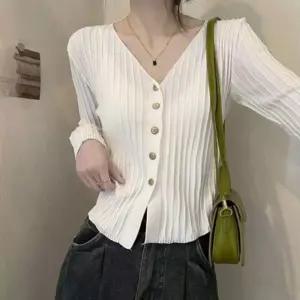 [라일리여성의류] Rly 레이디스 스트라이프짜임핏감좋은 롱셔츠 스탠다드