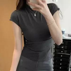 [라일리여성의류] Rly 반폴라 핏감좋은 숏티 데일리크루넥티