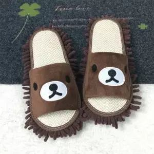 편리한 극세사 곰돌이 슬리퍼