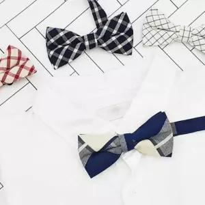 나비넥타이 남성 보타이 보우타이 컬러 체크 B WECAA52