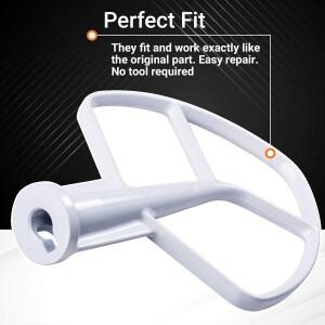 호환 K5AB 주방 믹서 보조 코팅 플랫 비터 (5QT 스테인리스 스틸 볼 (모델 KSM50 호환)