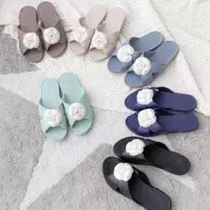 플라워 올뎃홈 EVA 룸슈즈 거실화 실내화 코사지 여성 슬리퍼 여성